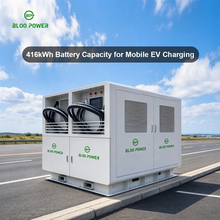 416 KWh / 240 KW Mobile Energy Storage Charging System For EV Charging